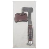 (1) KA-BAR Hatchet w/ Leather Sheath