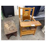 Vtg Kids Toilet & Stool