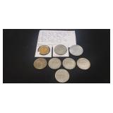 (8) Assorted Vintage Casino Tokens