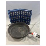 Lodge Cast Iron Skillet w/Penny Coin Book