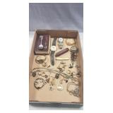 Tray Of Assorted Jewelry & More