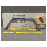 New 16" Butcher Saw W/Replacement Blade