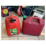 Pair Of Plastic Gas Cans