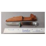 (1) Western Knife w/ Leather Sheath