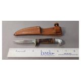 (1) Western Knife w/ Leather Sheath