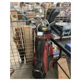 Golf Bag With Set Of Golf Clubs