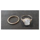 (2) 14K Gold Rings (Unverified)