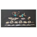 Tray Of Assorted Sterling Silver Jewelry & More