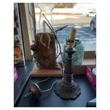 Vintage Lamp Base, Decorative Candle Stand, Tea