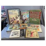 Collection Of Vintage Books, Sheet Music, Programs