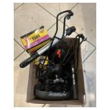 Box Lot Of Bicycle Seats, Tubes, Accessories