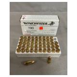 (50) Rounds Of Winchester 9mm NATO Ammo