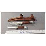 (2) Western Knives w/ Leather Sheath
