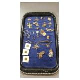 Tray Of Assorted Jewelry (Some Pieces Marked Gold