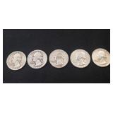 (5) Silver U.S. Quarters