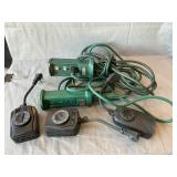 (2) stake Extension Cords & (3) Timers