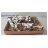 Tray Lot Of Assorted Metal Cookie Cutters