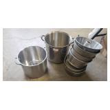 (2) Stainless Steel Stock Pots (One Marked 22