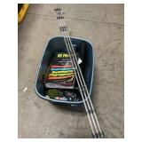 Tote With Model TrainLayout Buildings, HO Scale