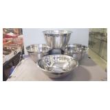 (4) Assorted Stainless Steel Bowls