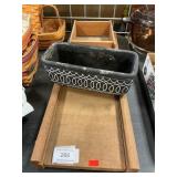 Vintage Kraut Cutter, Contemporary Planter