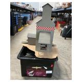 Model Train Layout Feed Mill & Box Of Track