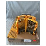 Lot With DeWalt Drill Bits, Asst. Tool Sets