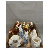 Lot Of Assorted Porcelain Fgures, Cup/Saucer