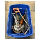 Tote With Vintage Baking Pans, Kitchenware