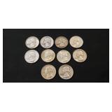 (10) Silver U.S. Quarters