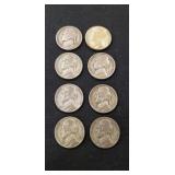 (8) "War Time" Nickels (1942-1945)