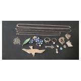Tray Of Assorted Sterling Silver Jewelry