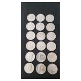 (18) Assorted Kennedy Half Dollar Coins
