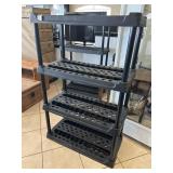 Black Plastic Shelf Unit