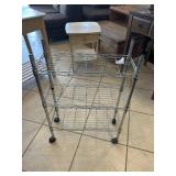 Small Metal Rolling Cart