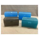 (4) Plastic Ammo Boxes
