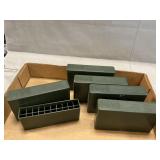 (5) 20 Round Plastic Ammo Cases