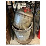 Metal Dispenser Can, Buckets, Iron Base Plate,