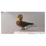 (1) Art Glass Duck Figurine