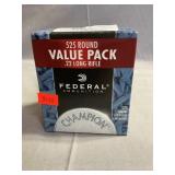 (525) Rounds Of .22 Long Rifle Ammo