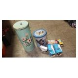 (2) Tins & Assorted Light Bulbs
