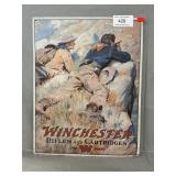 Retro Winchester Metal Advertising Sign