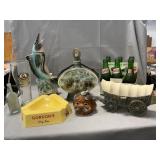 Lot Of Decanters, Vintage Soda Bottles,