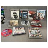 PlayStation 3 Games, (1) PS 5, (1) Nintendo DS,