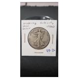 (1) 1936-D Silver Walking Liberty Half Dollar