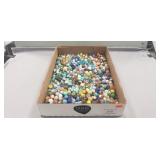 Tray Lot Of Assorted Marbles