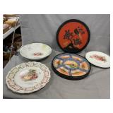 Japanese Sweet Meat Serving Dish In Lacquered