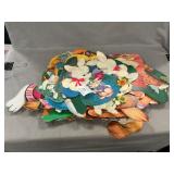 Large Lot Of Holiday Die-Cut Decorations