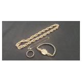 Assorted Gold Jewelry & Ladies Watch (Unverified