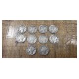 (10) U.S. Silver Mercury Dimes